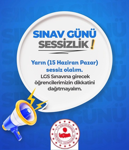 Yarın İlçemizde #LGS'ye Girecek Olan Öğrencilerimize Başarılar Diliyorum