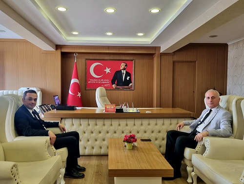 Antalya Bölge Liman Başkanı Mustafa ERGÜVEN Sayın Kaymakamımız Rahmi KÖSE'yi Ziyaret Etti