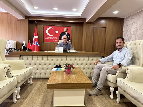 TÜRÇEV Antalya Şube Koordinatörü Mustafa ERGİYDİREN Kaymakamımız Rahmi KÖSE'yi Ziyaret Etti